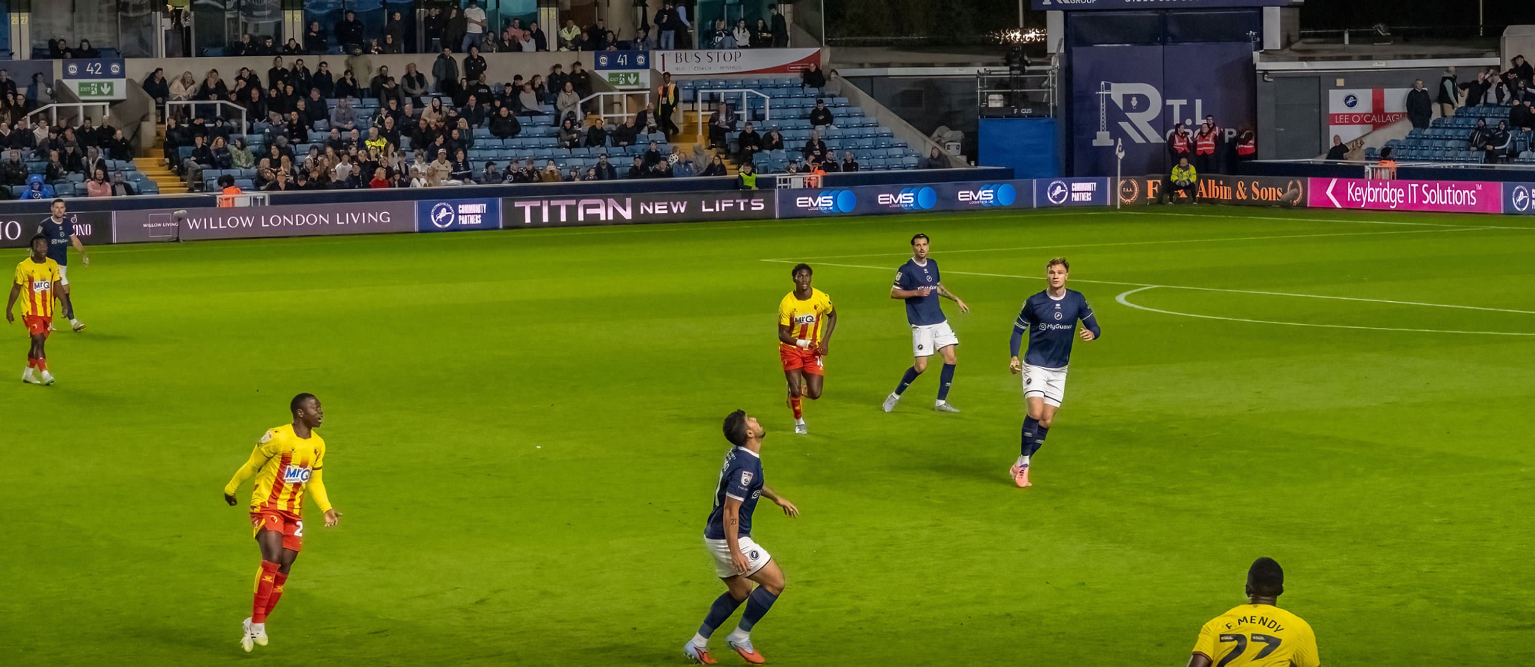 EMS Logistics Millwall FC match night at The Den